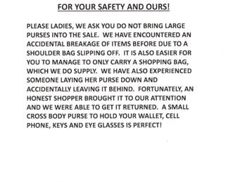 For Your Safety