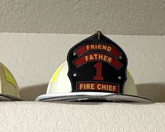 AWESOME FIREFIGHTERS CHIEF HELMET COLLECTION.