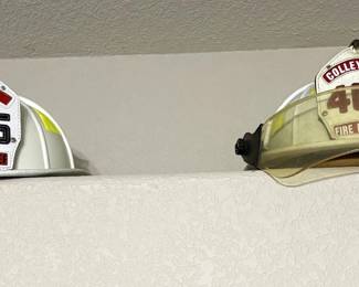 AWESOME FIREFIGHTERS CHIEF HELMET COLLECTION.