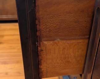 Vintage Mahogany Waterfall Dresser with Mirror
