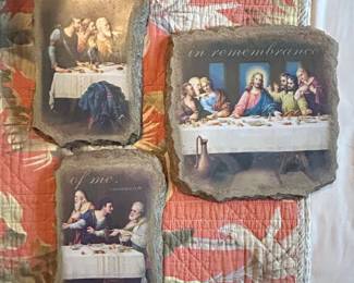 The Last Supper Decorative Stone Plaque Set