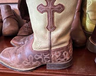 Ariat 4LR Crossroads Girls Size 1.5 Cross Western Boots