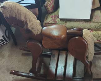 Woods of America Vintage Wooden Rocking Horse
