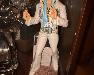 Elvis Presley "Aloha from Hawaii" Porcelain Figurine with Musical Base