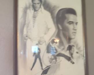 Glen Fortune Banse Elvis Presley "Five Portraits" Lithograph Print