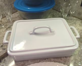 CorningWare White Casserole Dish with Lid