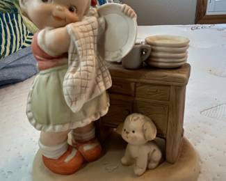 Mabel Lucie Attwell "Them Dishes Nearly Done" Figurine