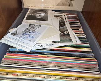 Vintage Elvis Presley Vinyl Record Collection with Houston Livestock Show & Rodeo Ephemera