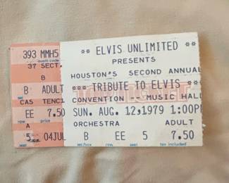 1979 Elvis Unlimited Tribute Convention Ticket