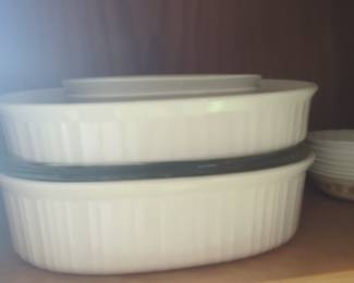 CorningWare French White Oval Casserole Dish