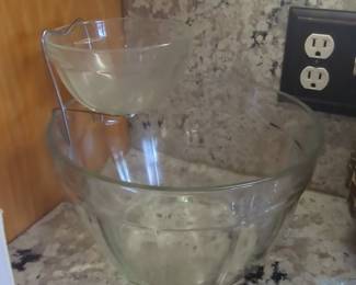 Vintage Indiana Glass "Tri-Top" Chip and Dip Set