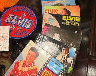 Elvis Presley "Blue Hawaii" Collection with Fan Club Patch and Ticket Stub