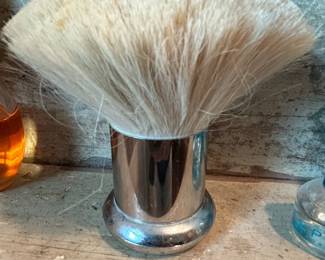 Vintage Zenith Boar Bristle Shaving Brush with Chrome Handle