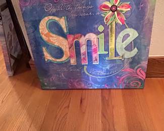 Connie Haley 'Smile Fashion' Decorative Wall Art