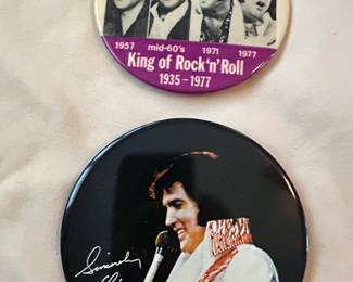 Elvis Presley Vintage Commemorative Buttons