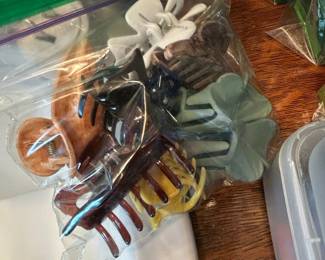 Assorted Plastic Hair Claw Clips and Acetate Hair Clips