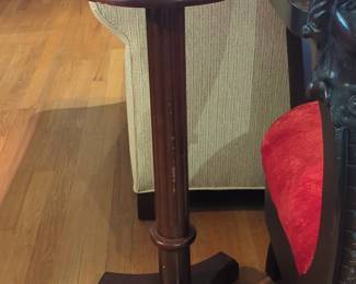 Bombay Company Mahogany Pedestal Plant Stand