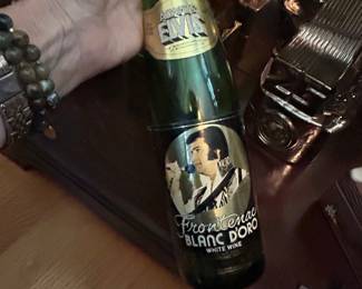 Elvis Presley Frontenac Blanc D'Oro Wine Bottle
