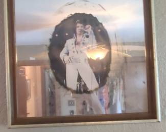 Elvis Presley "Aloha From Hawaii" Vintage Mirror Sign