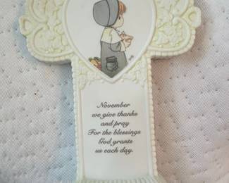 Precious Moments November Birthday Cross