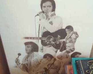 Elvis Presley "Chaplan" Vintage Collage Print