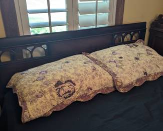 Vintage Sleigh Style Full Bed Frame
