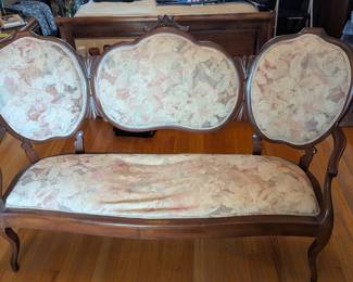 Victorian Triple Back Settee