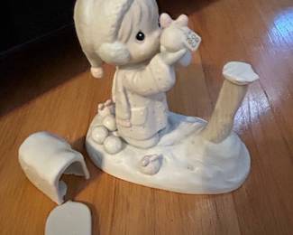 Precious Moments "I'm Sending You A White Christmas" Figurine