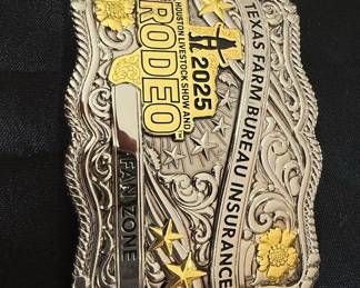 2025 Houston Livestock Show and Rodeo Fan Zone Belt Buckle