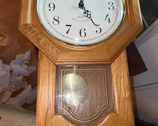 Sterling & Noble Octagonal Wall Clock with Westminster Chime