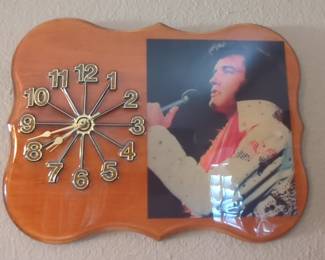 Elvis Presley "White Jumpsuit" Vintage Wall Clock