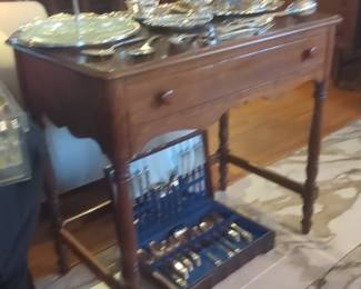 Federal Style Side Table with Drawer