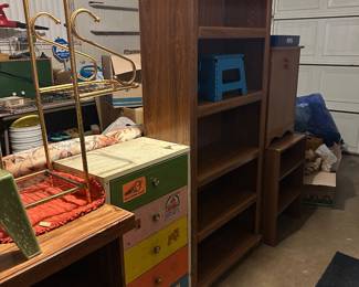 Cabinets. Tables. Shelves. Things to put things on and/or in. 