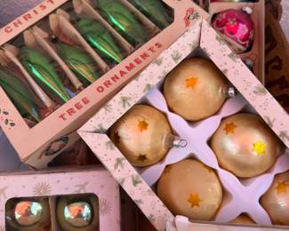 Christmas vintage ornaments