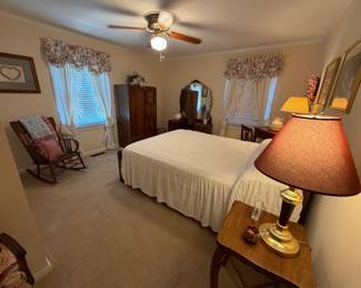 Vintage art, deco waterfall furniture bedroom