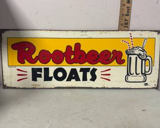 Rootbeer Floats Metal Sign