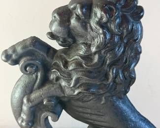 19th Century English Ramport Lion Iron Door Stop