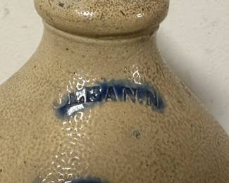 Olean. NY Blue Salt Glazed