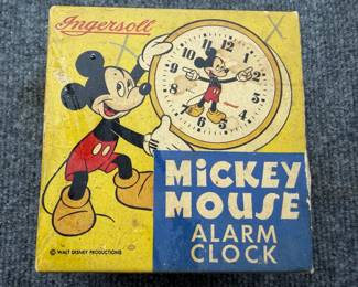 1950's Mickey Mouse Alarm Clock NOS