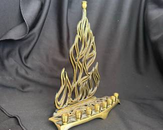 KL 1007 Flame Menorah Made in Israel
