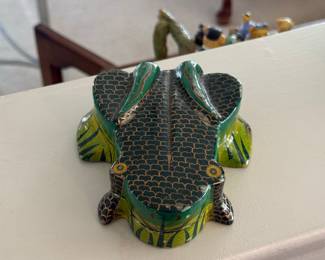 Vintage Frog Trinket Box