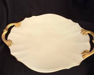 Lenox Valencia Oval Serving Tray with Gold-Tone Handles