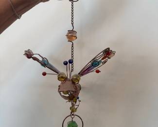 Decorative Dragonfly Wind Chime Suncatcher