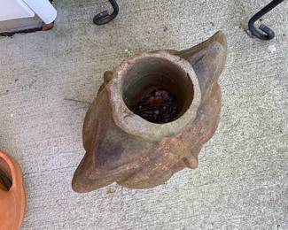 Terracotta Sun Face Planter