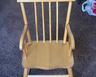 Child's Spindle-Back Rocking Chair