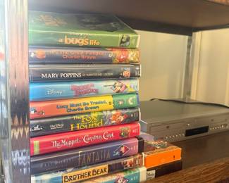 Collection of Assorted Children's VHS Tapes