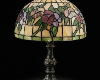Tiffany Style Stained Glass Floral Table Lamp