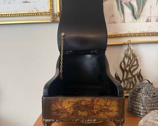 Vintage Rococo Style Vernis Martin Decorative Keepsake Box
