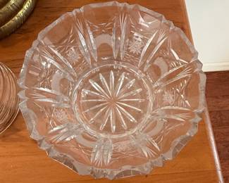Vintage Cut Glass Bowl