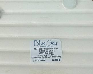 Blue Sky Ceramic Tea Light Candle Coaster